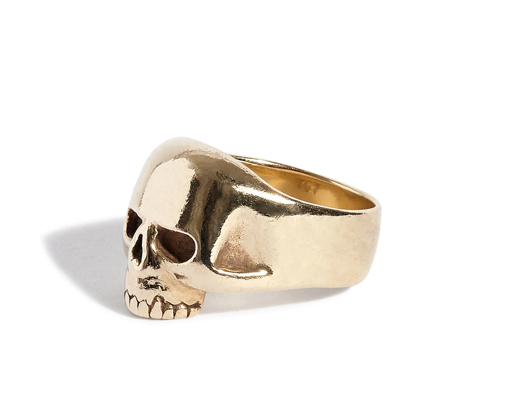9ct Gold Smallest Evil Skull Ring - Image 3