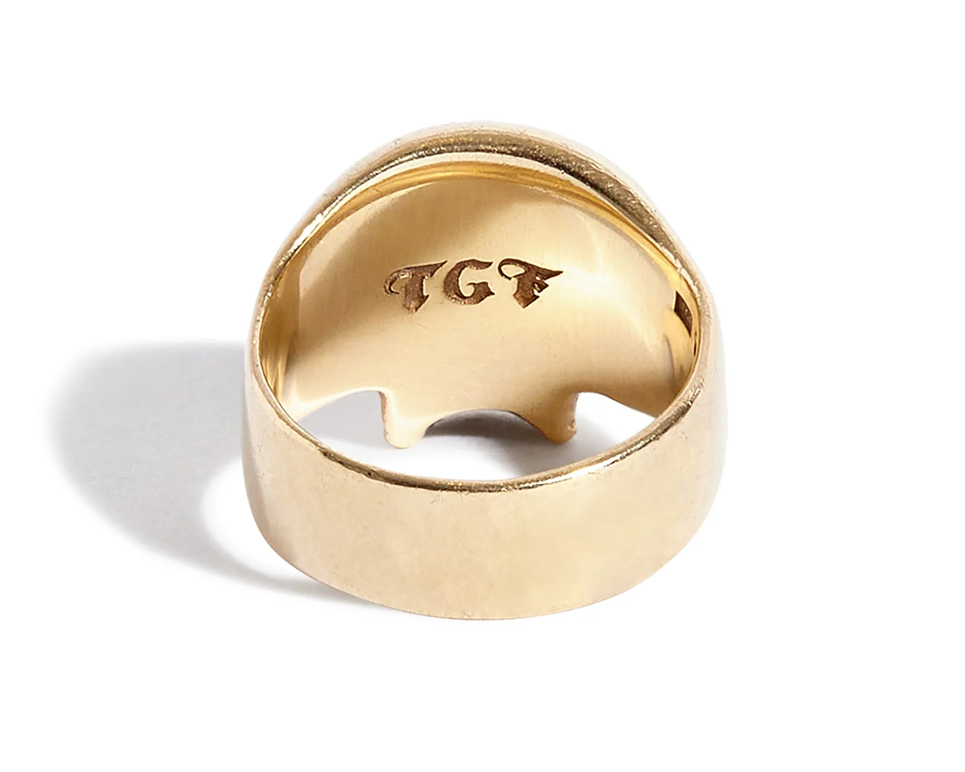 9ct Gold Smallest Evil Skull Ring - Image 4