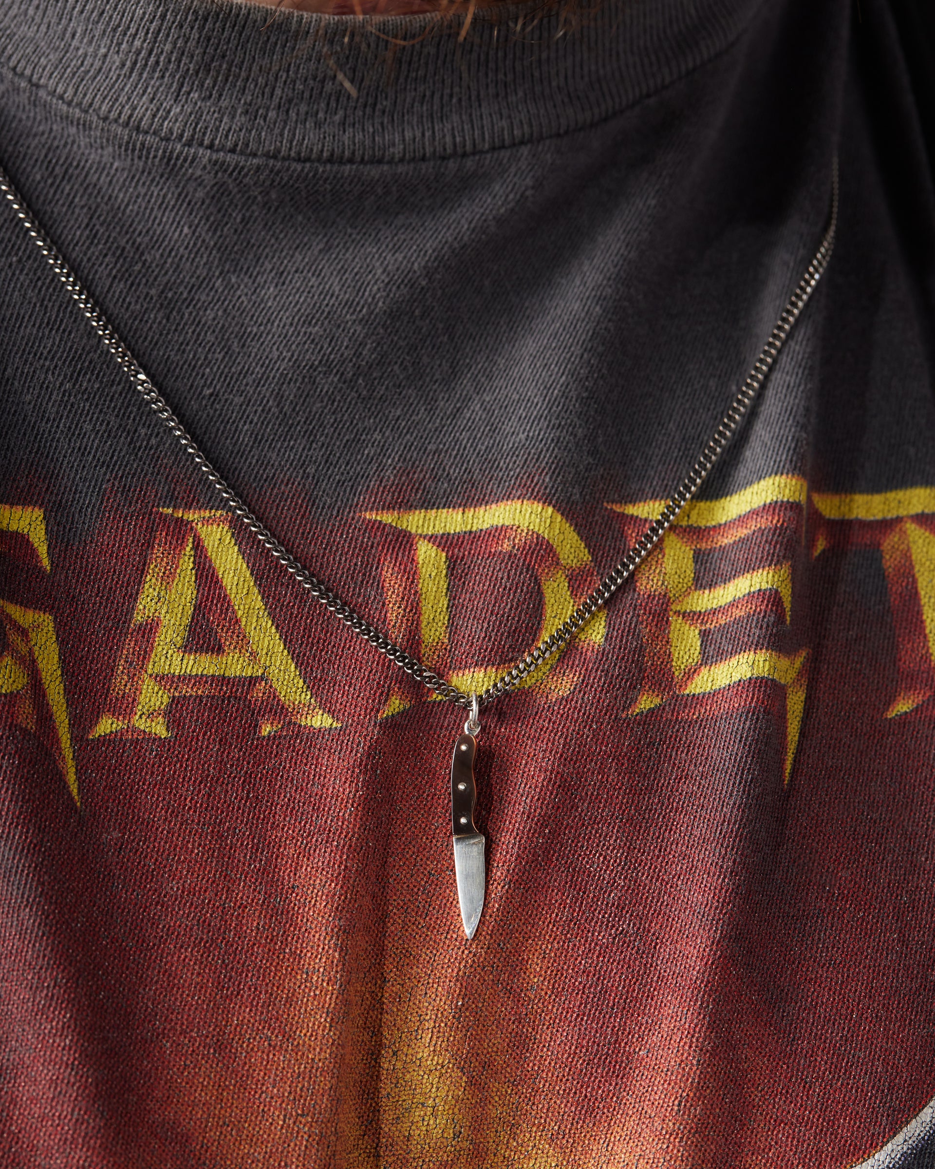 Black Mother of Pearl Knife Pendant - Image 6