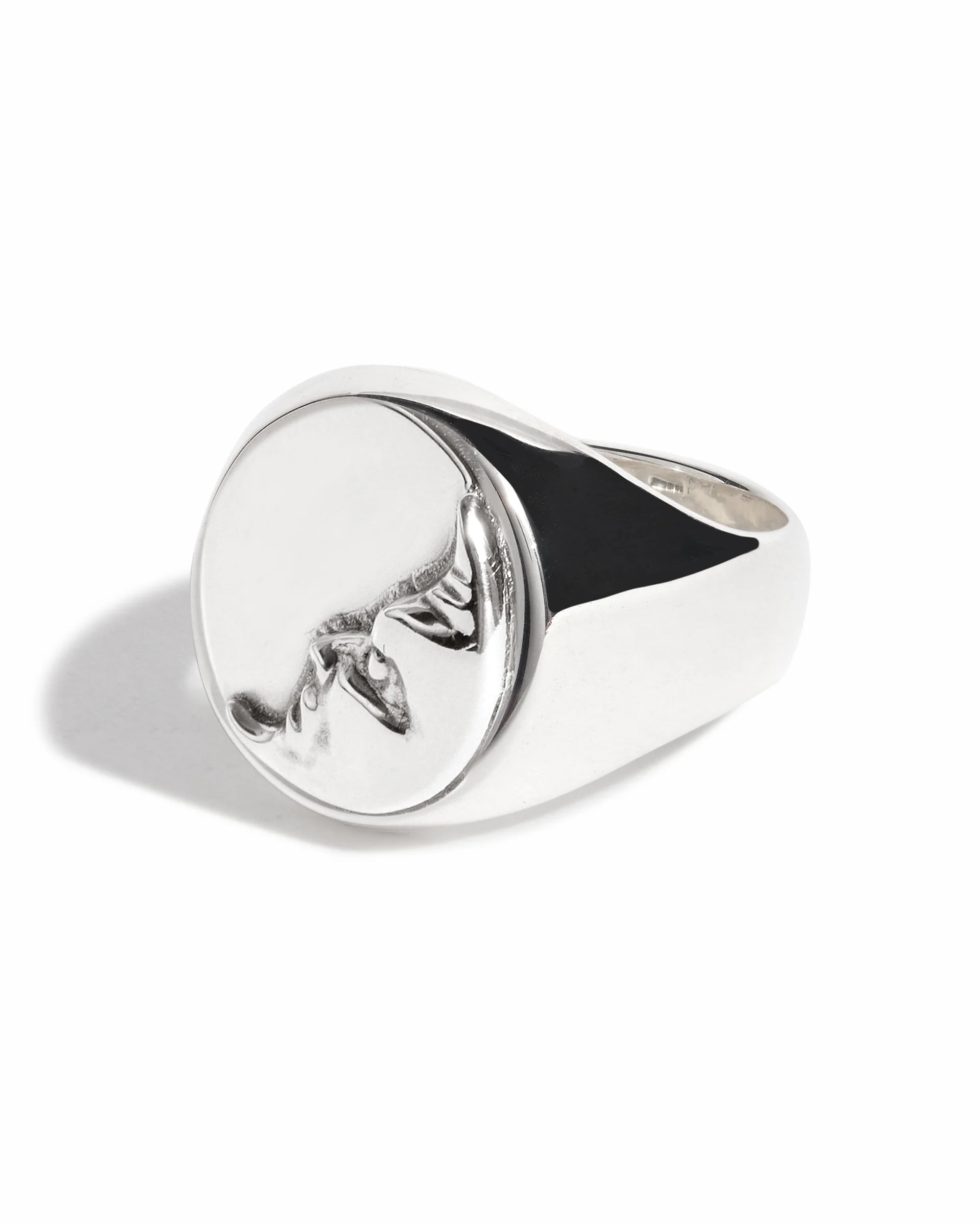 Large Moon Signet Ring - Image 3