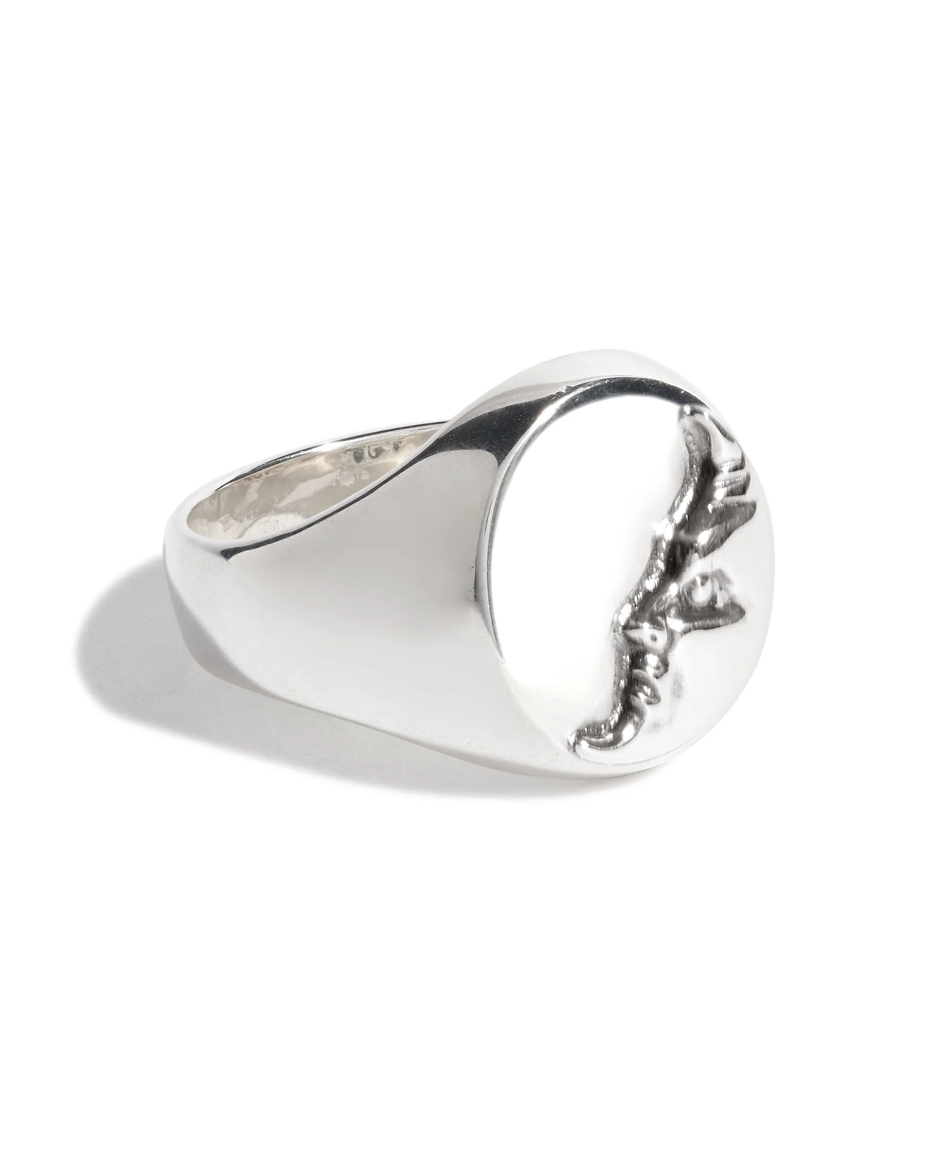 Large Moon Signet Ring - Image 4