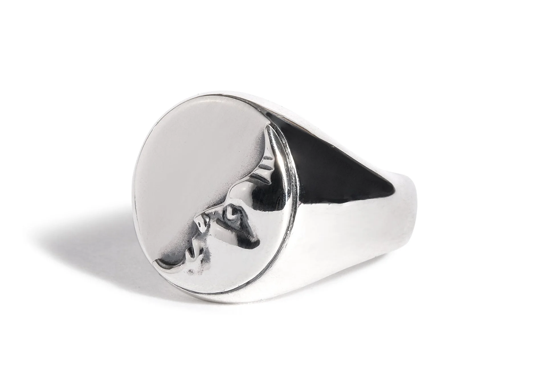 Small Moon Signet Ring - Image 3
